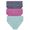 Dark Iris Stripe, Aqua Cloud, Orchid Bloom, variant on Joyspun Women's Ribbed Modal Hipster Panties, 3-Pack, Sizes XS-3XL