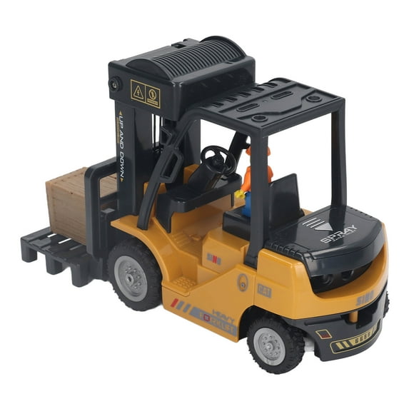 1:24 Remote Control Forklift Professional Full Functional Sound and Light Alloy Forklift Construction Toy
