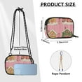 thumbnail image 4 of FORMRS Mini Crossbody Bag for Women Adjustable Rope Shoulder Casual Phone Purse, Pink Christmas House, 4 of 7