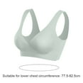 thumbnail image 2 of Hibalala Maternity Underwear Lactation Bra Cross Style No Underwire Bra Maternal Sleep Bra - Mint green, 2 of 5