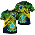 thumbnail image 3 of Personalized Name Brazil Shirt 3D, Brasil Shirt Flag Custom Name Brazilian Shirt for Men and Women Unisex S-5XL (Hoodie, 4XL), 3 of 7