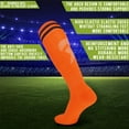 thumbnail image 3 of Kids Knee High Soccer Socks - 3 Pairs Long Football Socks, 3 of 6