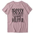 thumbnail image 4 of B91xZ T-Shirts à Manches Longues pour Femmes Coupe Ample Basique Tops Col Rond, Rose XXL, 4 of 4