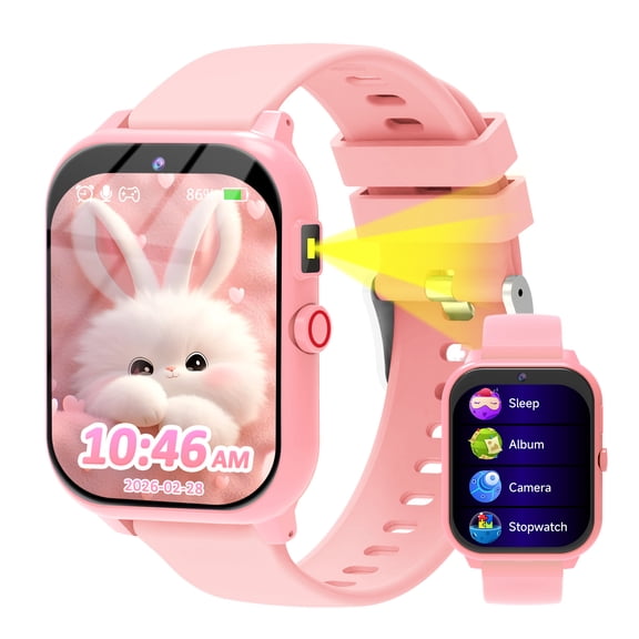 Kids Smart Watch with 1.83" Touch Screen, DIY Watch Face,Pedometer and sleep multifunctional,Educational Birthday Gifts for Boys Girls Ages 4 5 6 7 8