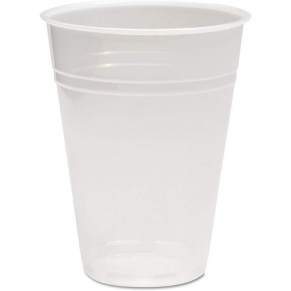 BWKTRANSCUP9CT 9 oz. Polypropylene Plastic Cold Cups - Translucent (100 Cups/Sleeve, 25 Sleeves/Carton)