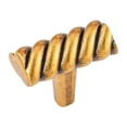 thumbnail image 3 of Utopia Alley Naples Cabinet Ring Pull Knob - Decorative Cabinet Drop Pull Knobs- Vintage Cabinet Hardware with Hand Finished Antique European Brass - Metal Drawer Pull Knobs 1.48", 3 of 9