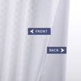 thumbnail image 4 of Haperlare 72"W x 84"L Extra Long Shower Curtain with Snap-in Fabric Liner Set Heavy Weigh Water Resistant, White, 4 of 7