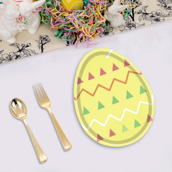 Easter Paper Plates, Easter Dinnerware Party Supplies, for Baby/Girls/WomenShower Spring Picnic Birthday Easter Party Decoration