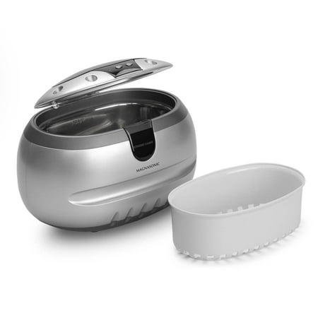 ultrasonic cleaner jewelry combs timer dentures razors eyeglasses coins necklaces minute cleaning watches rings tools parts magnasonic ml tank professional