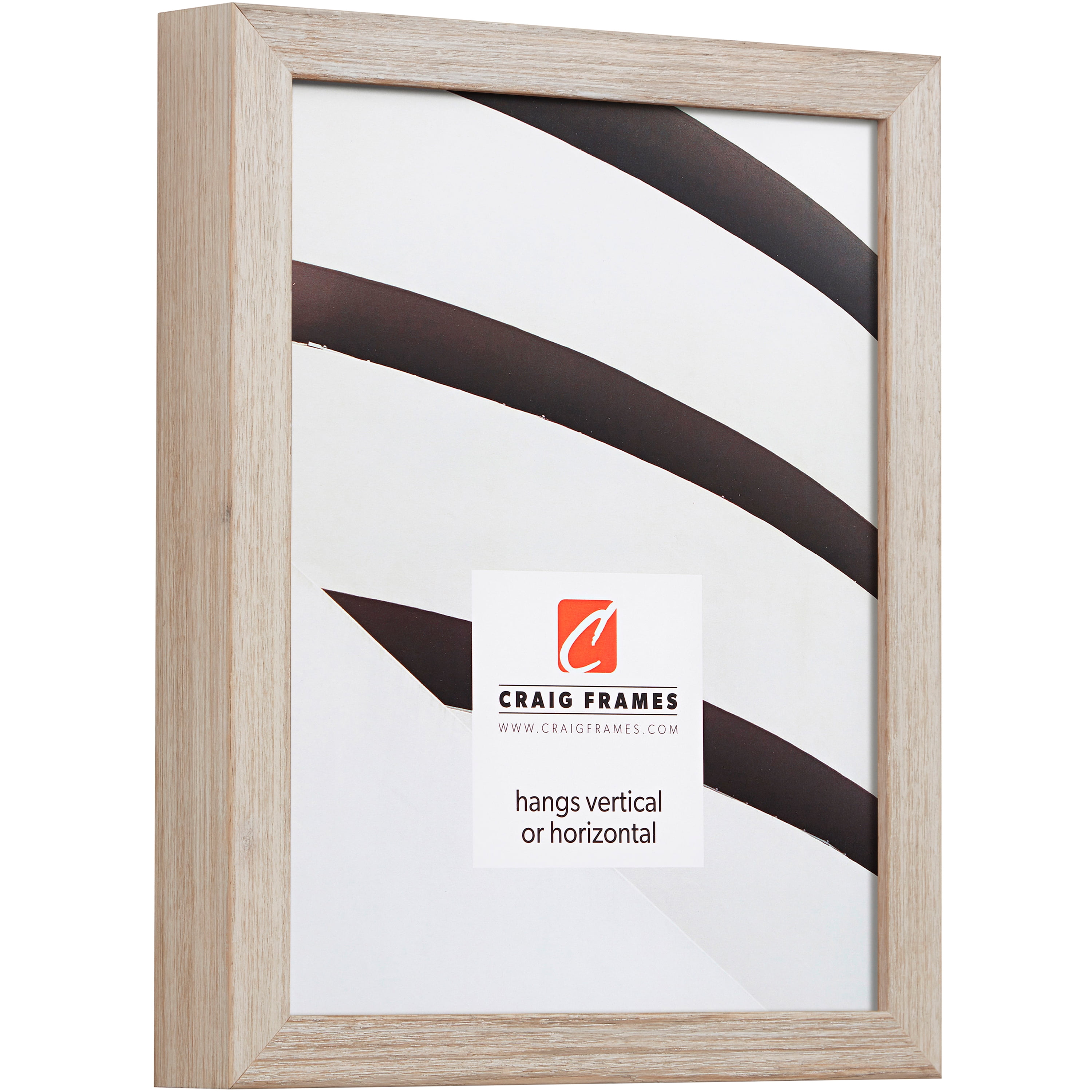 Craig Frames Farmhouse Essentials Tall, 22x28 inch Picture Frame Matted for a 18x24 Photo, Weathered White