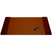 Mocha Leather 25.5 x 17.25 Side-Rail Desk Pad