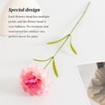 thumbnail image 4 of 10 Uds. De flores artificiales de clavel Bearachild ramo de regalo de flores falsas de una sola cabeza accesorios de fotografía para Decoración Rosa oscuro, 4 of 6