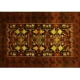 thumbnail image 1 of Ahgly Company Machine Washable Indoor Rectangle Oriental Yellow Industrial Area Rugs, 8' x 12', 1 of 4