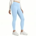 thumbnail image 2 of Buttery Soft Leggings for Women - High Waist 7/8 Length Workout Gym Yoga Pants Blue S, 2 of 7