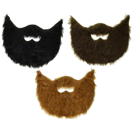 GR450025 Emergency Beards, Multicolor, Great for when you need an emergency disguise or fancy dress idea By Gift Republic