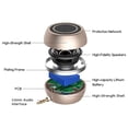thumbnail image 4 of facefd 3W Mini Portable Speaker Mobile Phone Speaker Line-In Speaker with 3.5mm Audio Interface for Tablet Computer Silver, 4 of 6