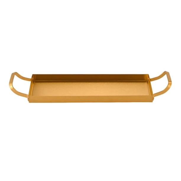 Platos rectangulares Placa de bocadillo Versátiles pesados versátiles fáciles de limpiar Servicio Bandeja para hornear para fiesta Restaurante de Oro