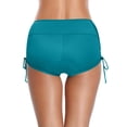 thumbnail image 4 of Minjewel Women's Leakproof High Waist Swim Trunks, Period Bikini Bottom Absorbent Swimwear for Teens, Bathing Suit,Blue M, 4 of 6