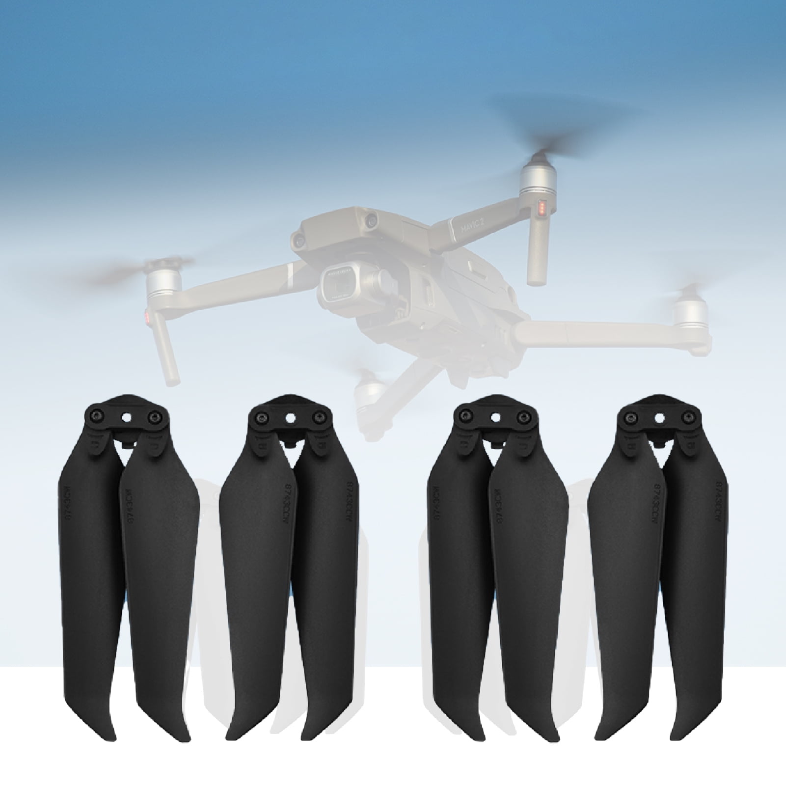 Shulemin 1 Pair Low Noise Silent Lightweight Propeller Drone Accessory