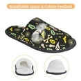 thumbnail image 3 of Balery cartoon Skull spider web Pantuflas de Casa de Felpa Silenciosas con Diseño Estampado, Zapatillas Cómodas Antideslizantes de Algodón para Interior-Medium, 3 of 8