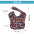 thumbnail image 4 of Susaid Thanksgiving Turkey 2 Print Bibs for Babies Toddlers Adjustable Waterproof Free Soft Durable Bibs for eating with Large Pocket Food Catcher, 4 of 8