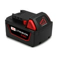 thumbnail image 3 of 18V 6.5Ah 48-11-1860 18V Extended Capacity Battery and Charger Kit Replacement for Milwaukee 18V M18 Battery 5.0Ah 6.0Ah 4.0Ah 48-11-1865 48-11-1862 48-11-1850 48-11-1852 48-11-1840 48-59-1812, 3 of 7