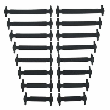 

16pcs/set Kids Adult Silicone Elastic Shoelaces Casual Solid DIY Students No Tie