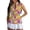 Colorful Retro Floral, variant on Aplkyhs 250th Anniversary Eagle Women's Golf Sleeveless Shirt Quick Dry Women's Sleeveless Shirts Racerback Design Breathable Fabric for Golf,Tennis,Hiking,Running,Gym Quick Dry