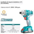 thumbnail image 4 of Atornillador de Impacto, Total, 20 V. azul, 4 of 8