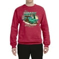 thumbnail image 2 of Wild Bobby, 1946 Vintage Ford Woody Chasing Waves Cars and Trucks Unisex Crewneck Graphic Sweatshirt, Vintage Heather Red, Medium, 2 of 3