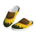 thumbnail image 2 of Lsque Sunflower Pattern Womens Comfort Cotton on Scuff With Memory Foam and Anti-skid Sole Slipper-37/38, 2 of 7