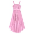 thumbnail image 4 of YONGHS Kids Girls Glitter Dress Evening Ball Party Gown 6-16 A Pink 12, 4 of 5