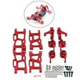 thumbnail image 2 of Kits de Metal de Actualización de Orugas RC Soporte de Eje C Oscilante Delantero y Trasero 1/12 para Wltoy 12416 124017 1124018 Rojo Perfecl, 2 of 7