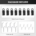thumbnail image 6 of Stake Pocket D Ring, 18000lbs Heavy Duty Removable D-Ring Stake Pocket with Hitch Pin, Tie-Down Utility for Trailers and Flatbeds, D Ring with 4 Adjustable Holes, 8 Pack, 6 of 7