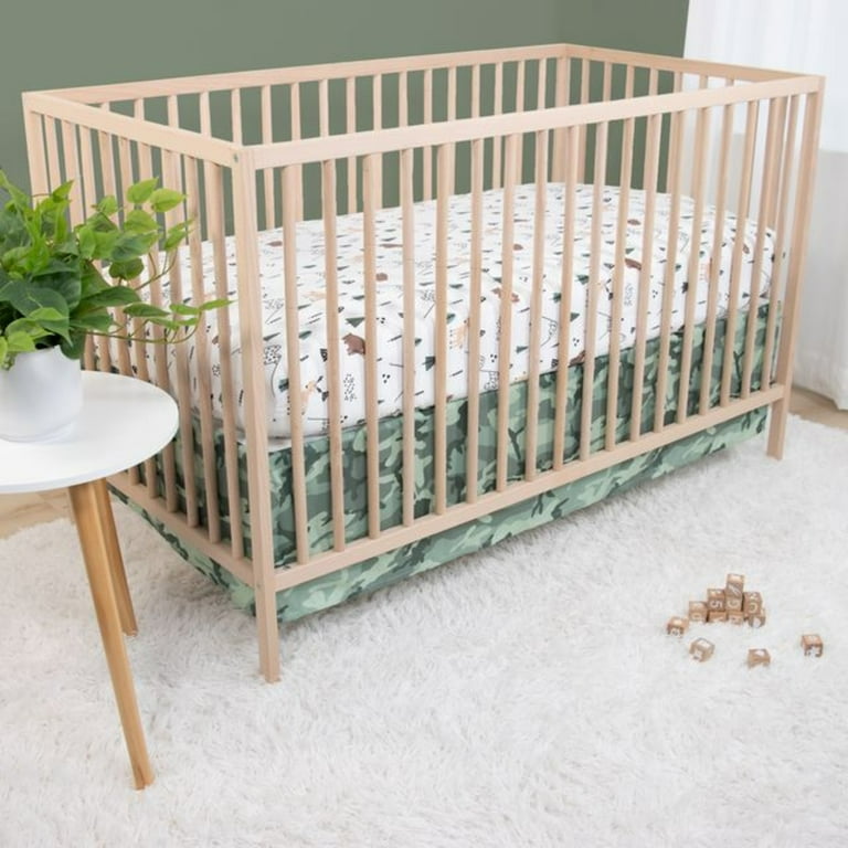 Free Shipping! The Peanutshell Woodland Camo Crib Bedding Set for