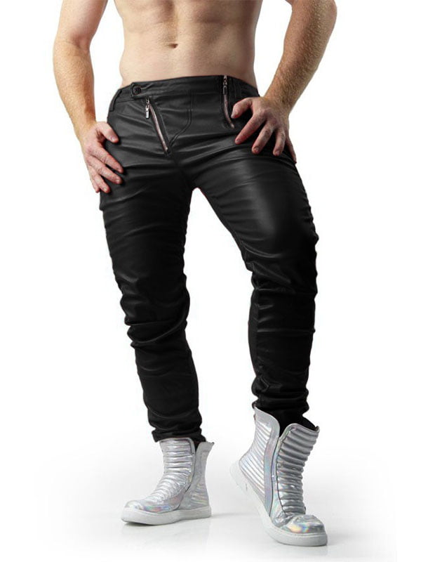 Faux Leather Mens Trousers  Mens Jogger Leather Pants  Mens Black Leather  Pants  Leather Pants  Aliexpress