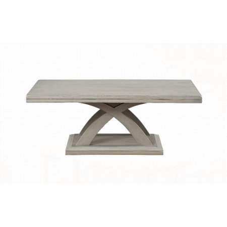 Constructed from hardwood & mango veneers | Gray Cocktail Table - Jocelyn