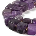 thumbnail image 4 of 2strands Amethyst Beads Strands Cube Grade A 8~9x8~9x8~9mm Hole: 1.2mm about 38~39pcs/strand 15.08~15.35 inch(38.3~39cm), 4 of 5