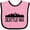 Pink and Black, variant on Inktastic Seattle Washington City Skyline Boys or Girls Baby Bib