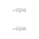 thumbnail image 3 of Bewildely Soporte para de 2 en 1, exprimidor de crema de tubo Facial de pared, estante dispensador de extracción doméstico Blanco 2piezas, 3 of 6