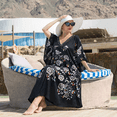 thumbnail image 6 of Miss Lavish London Kaftan Dresses for Women,Beach Kaftan Coverups,Hawaiian Coverups for Women,Long Beach & Swimsuit Coverups,Plus Size African Caftan Dress,Moroccan Style Loungewear Black 3XL, 6 of 8