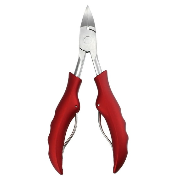 Toe Nail Clippers Professional Nail Clippers Set for Travel or Home Red Stainless Steel