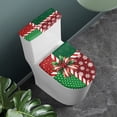 thumbnail image 2 of HELLHERO Christmas Gift Wrap Keep Dust Stain Polyester Toilet Seat Cover Replacement Soft Stylish Gifts Toilet Lid Seat Cover Set Adjustable for Hotel Home, 2 of 7