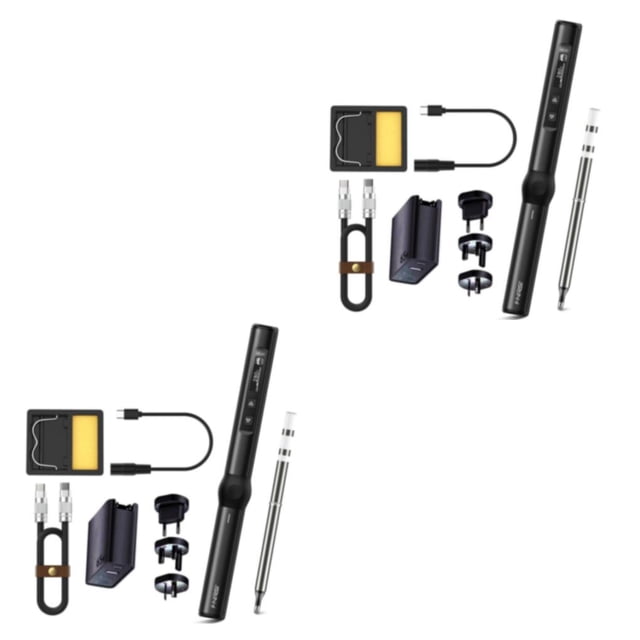 Cabezal de soldador integrado Riwesomey soldador eléctrico portátil Negro con BC2 2Conjunto