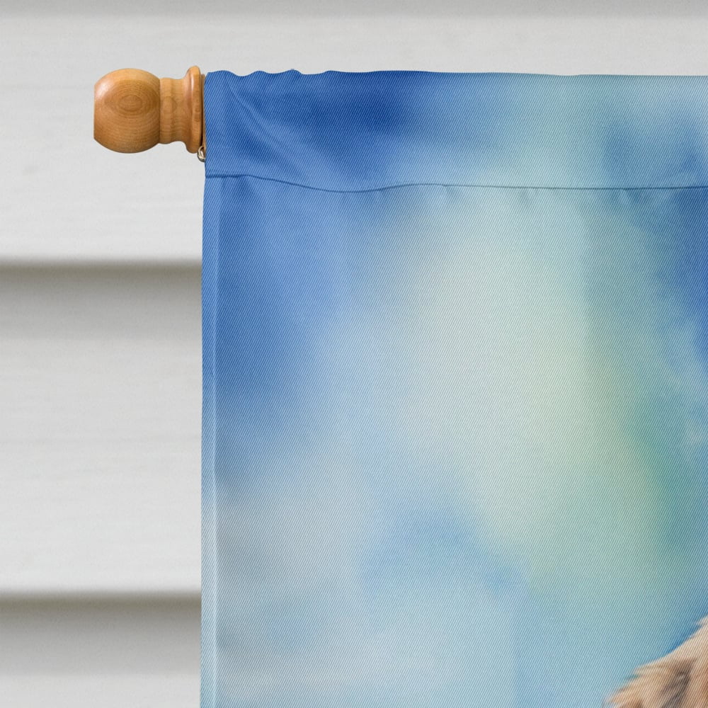 Anatolian Shepherd Dog Easter Egg Hunt House Flag 28 in x 40 in