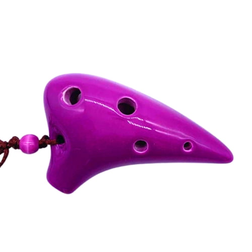 professional musical wind instrument Purple Ocarina three colors available 12-hole Alto C Precision Plastic