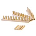 thumbnail image 2 of Telar para mantas de punto grueso, ideal para principiantes, decoración del hogar, resistente y portátil, con estructura de madera, tejido a mano, tam, 2 of 9
