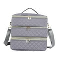 thumbnail image 3 of Gazechimp Carrying Bag Makeup Storage Manicure Tools Travel Nail Polish Organizer Case Gray, 3 of 8