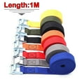 thumbnail image 4 of 1M Lashing Strap W/ Buckle Nylon Quick Release Fr Cargo Tie Down Luggage Bag Green, 4 of 7