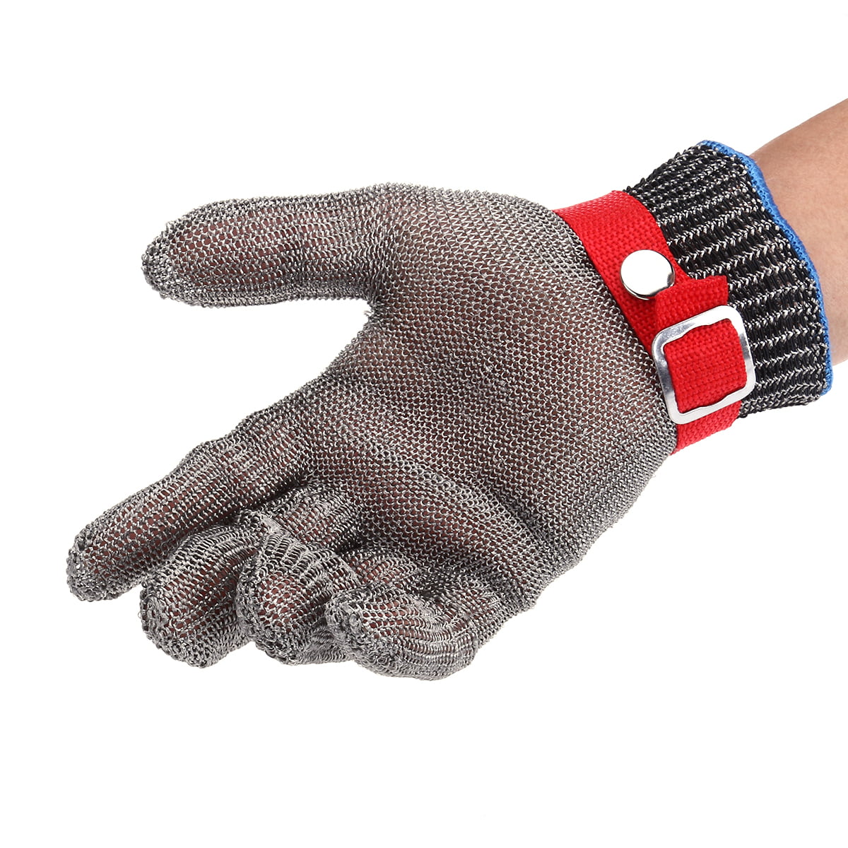 1PCS Anti-Cut Proof Stab Resistant Work Gloves With Metal Button
